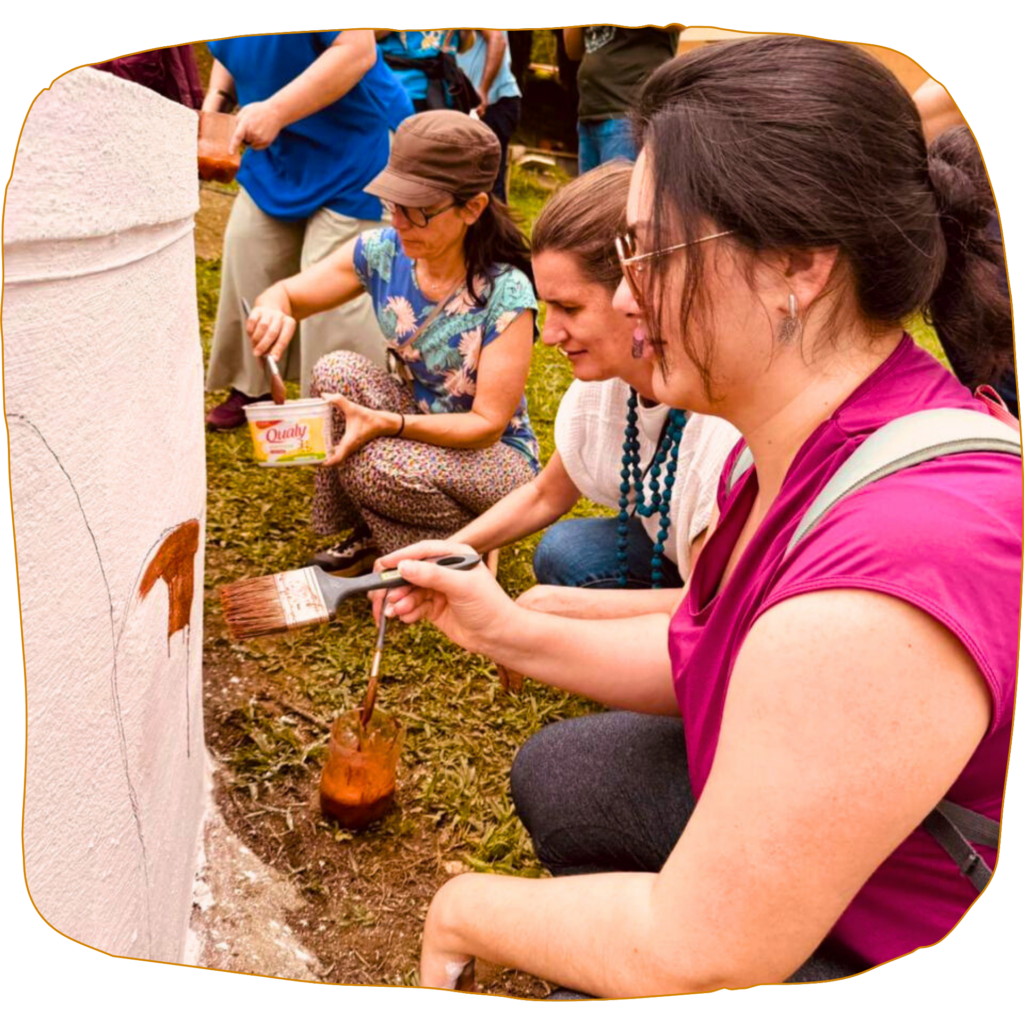 Sítio Maravilha São Paulo recebeu um grupo de sete visitantes franceses da Associação Paysans Du Monde