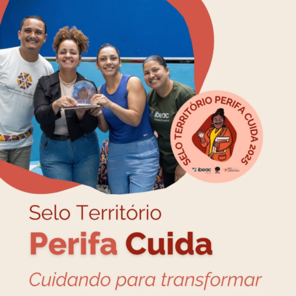 Celebração das escolas e educadores que receberam o Selo Território Perifa Cuida 2025 e o Selo Educador Perifa Cuida